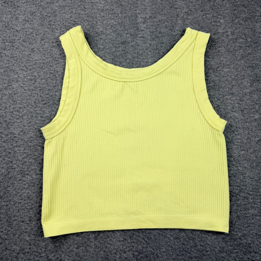 Out‎ From Under Urban Outfitters Ribbed Seamless Women's XL Crop Tank Top Yellow